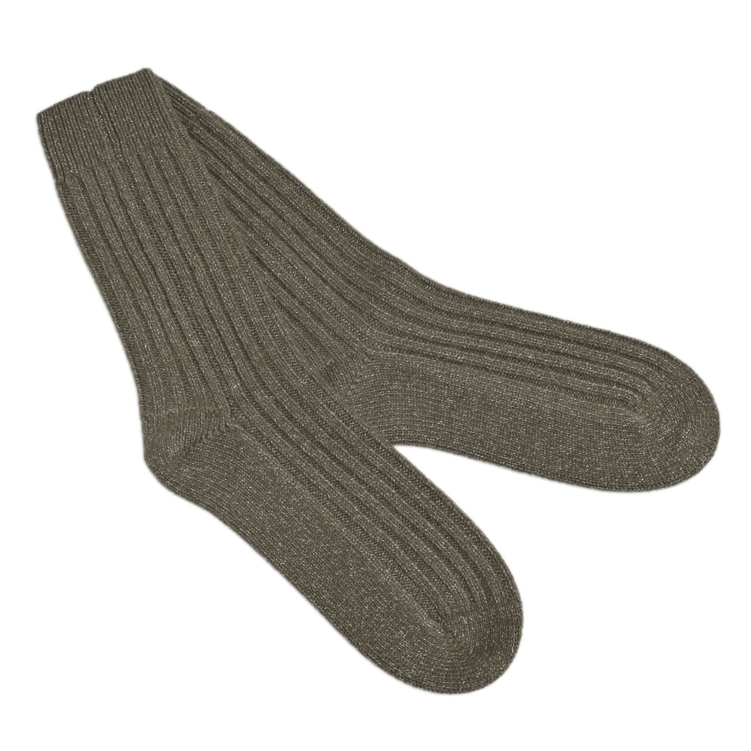 Cashmere Socken Blair-cs mit Lurex in Tea Leaf