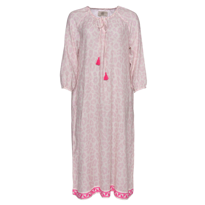 Kleid Megan-cs mit Leo-Print in Strawberry Shake