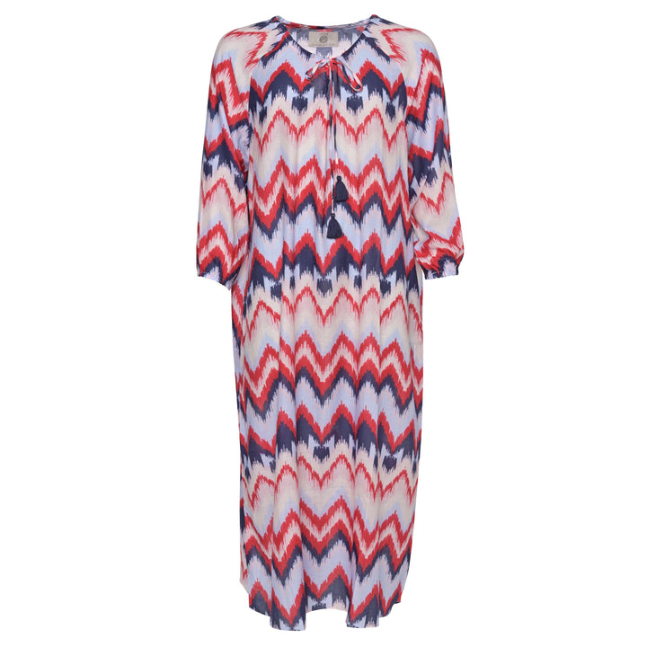 Kleid Megan-cs mit ZigZag-Print in Watermelon