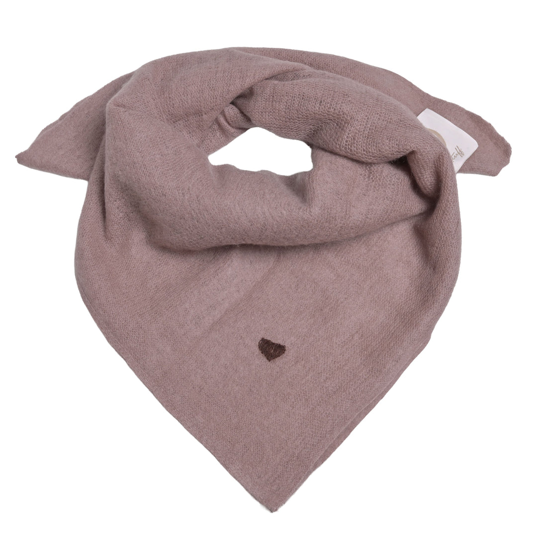 Cashmere Bandana Heart-cs in Earth