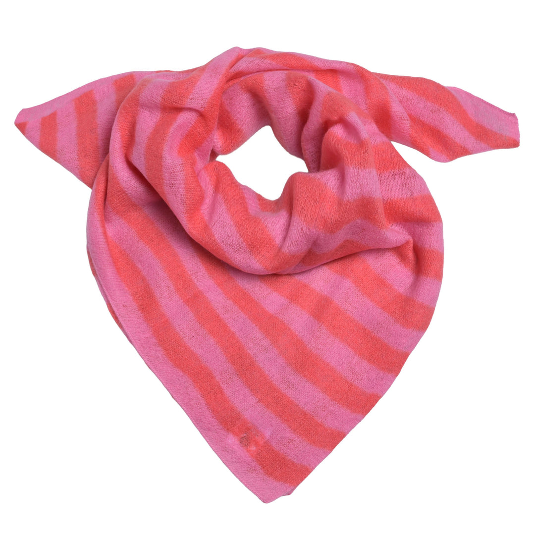 Cashmere Bandana Stripe-cs in Koralle