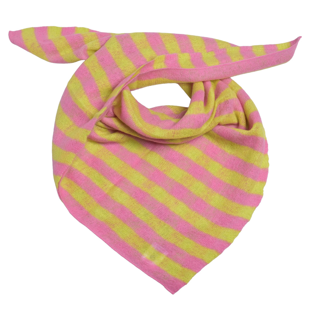 Cashmere Bandana Stripe-cs in Limepunch
