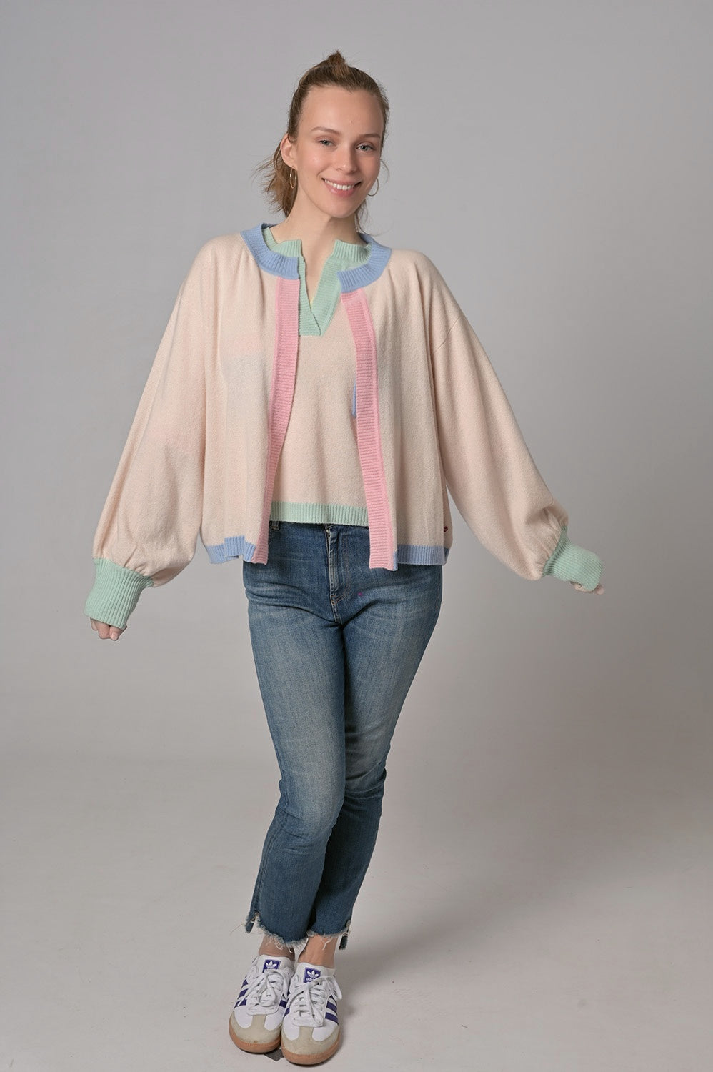 Cardigan Linn-cs in Pina Colada