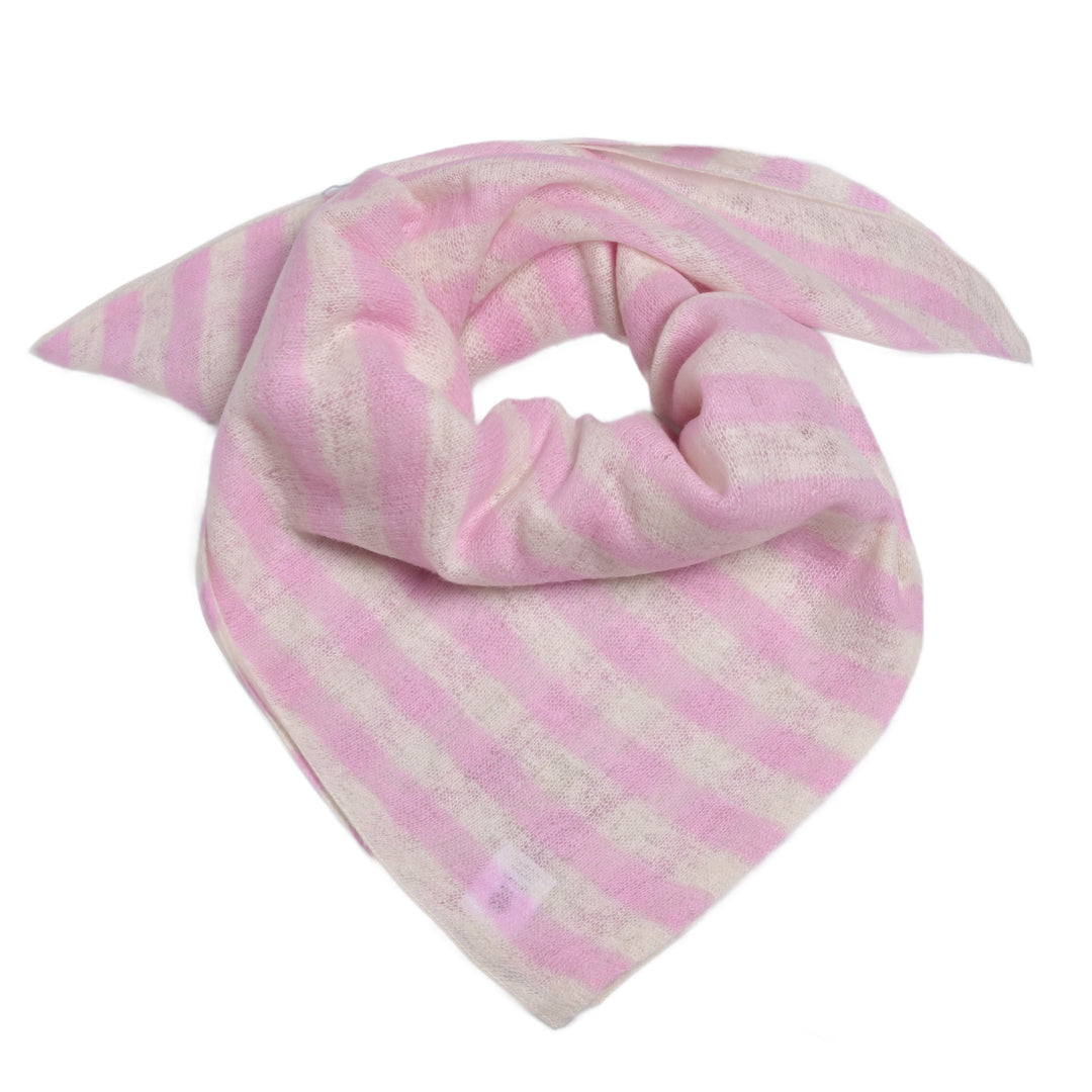 Cashmere Bandana Stripe-cs in Hellrosa