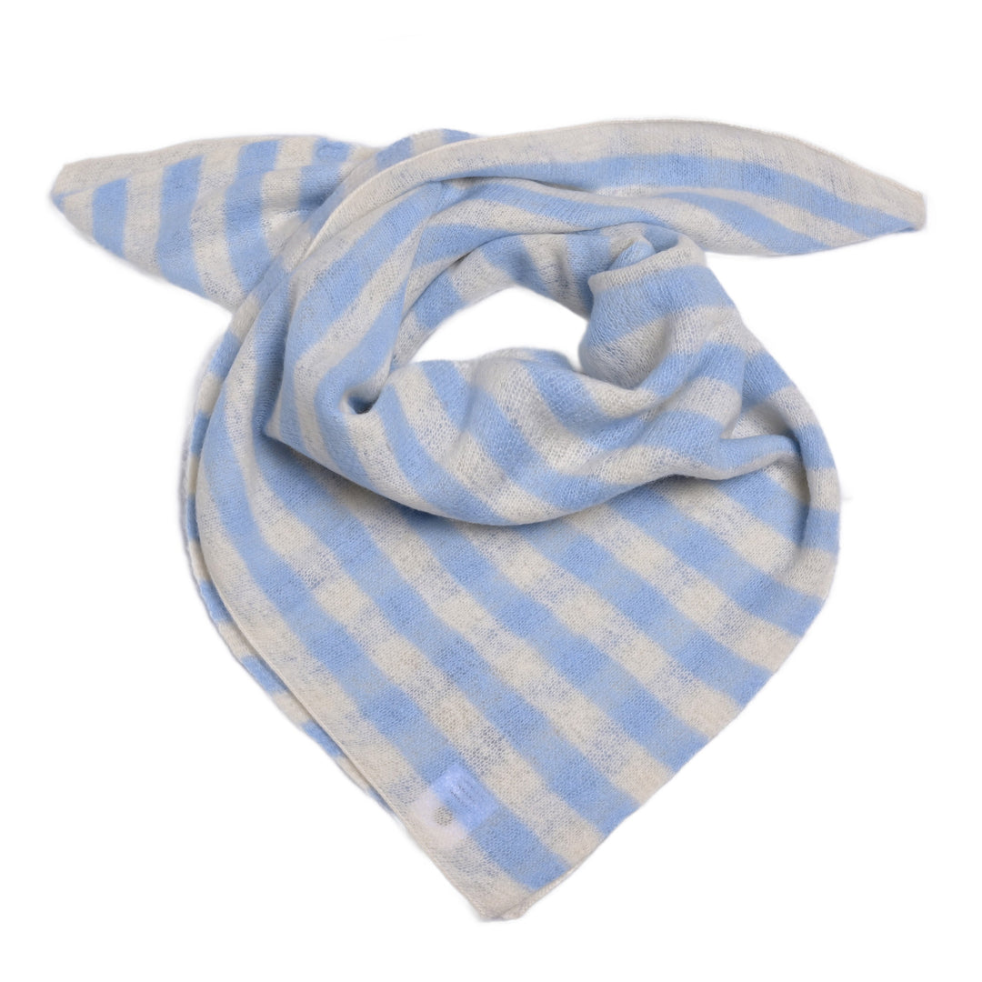 Cashmere Bandana Stripe-cs in Milky Sky
