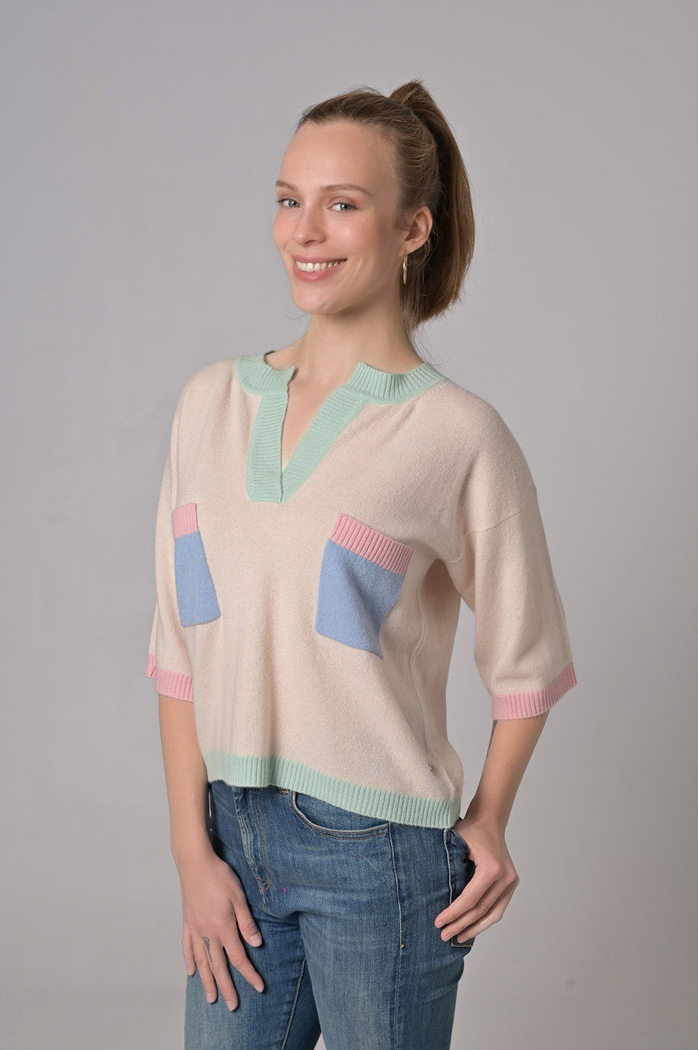 Pullover Linn-cs in Pina Colada
