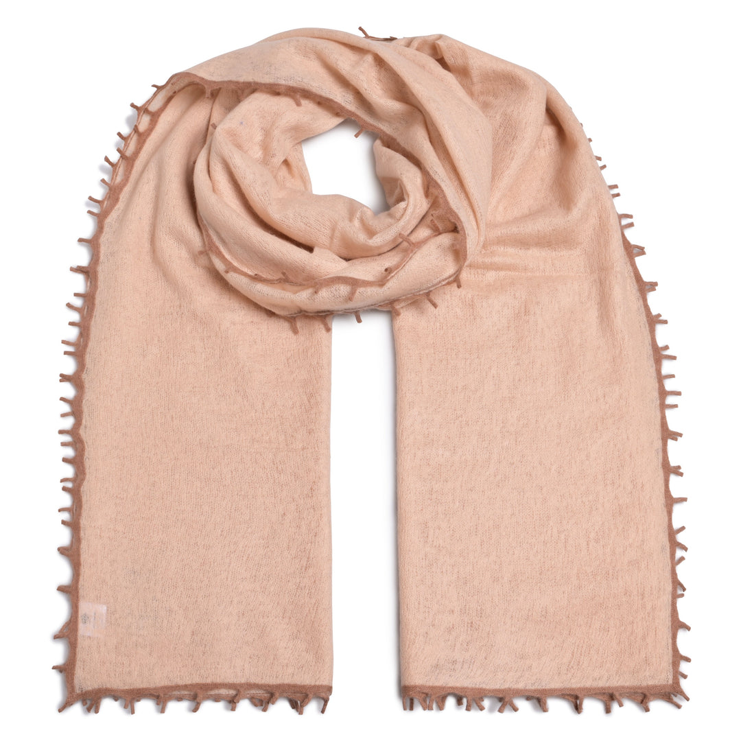 Cashmere Schal BiFeli-cs in Peanut