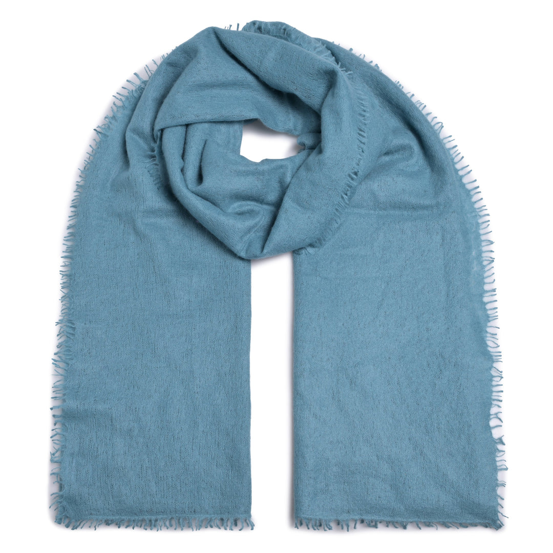 Men`s Cashmere Schal Feli-cs in Brittany Blue