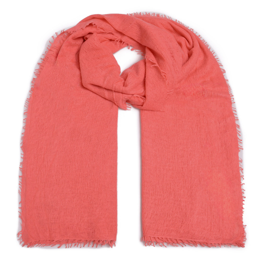 Cashmere Schal Feli-cs in Koralle
