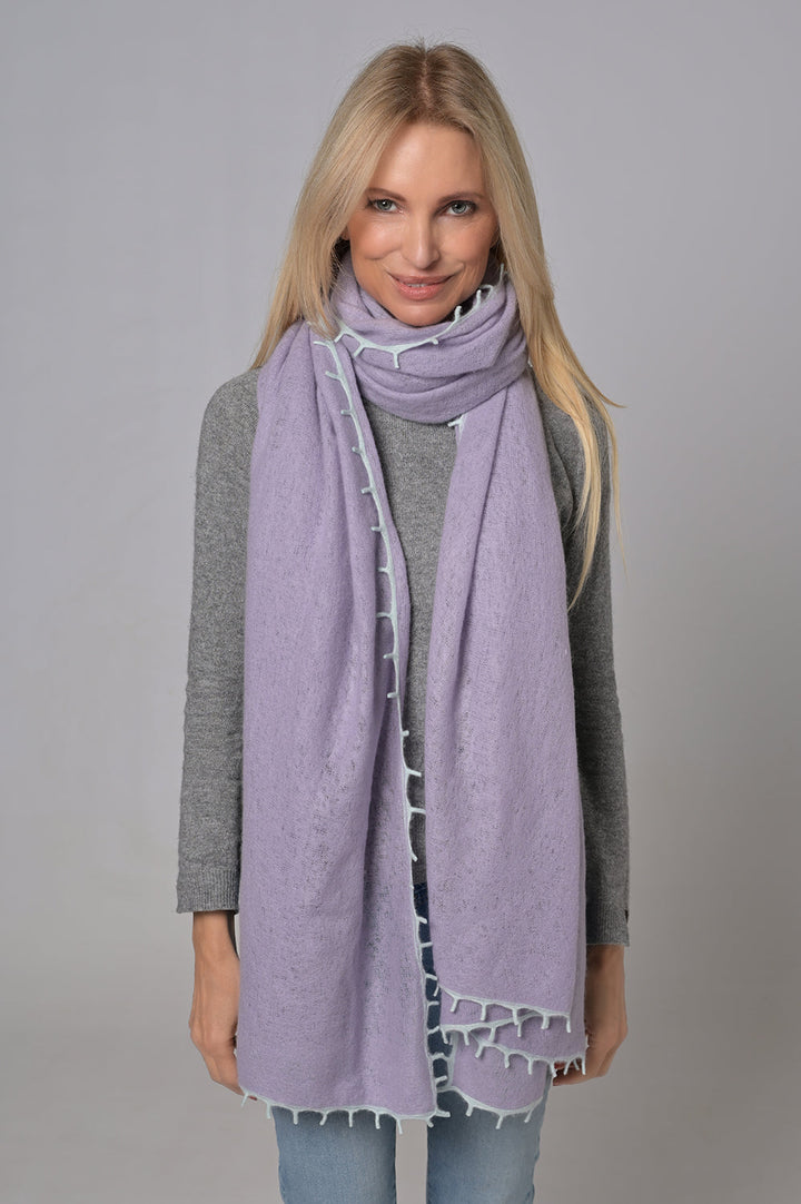 Cashmere Schal BiFeli-cs in Lavender Splash
