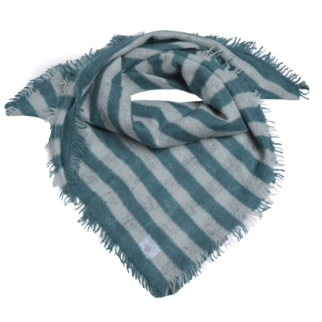 Cashmere Bandana Stripe-cs in Deep See