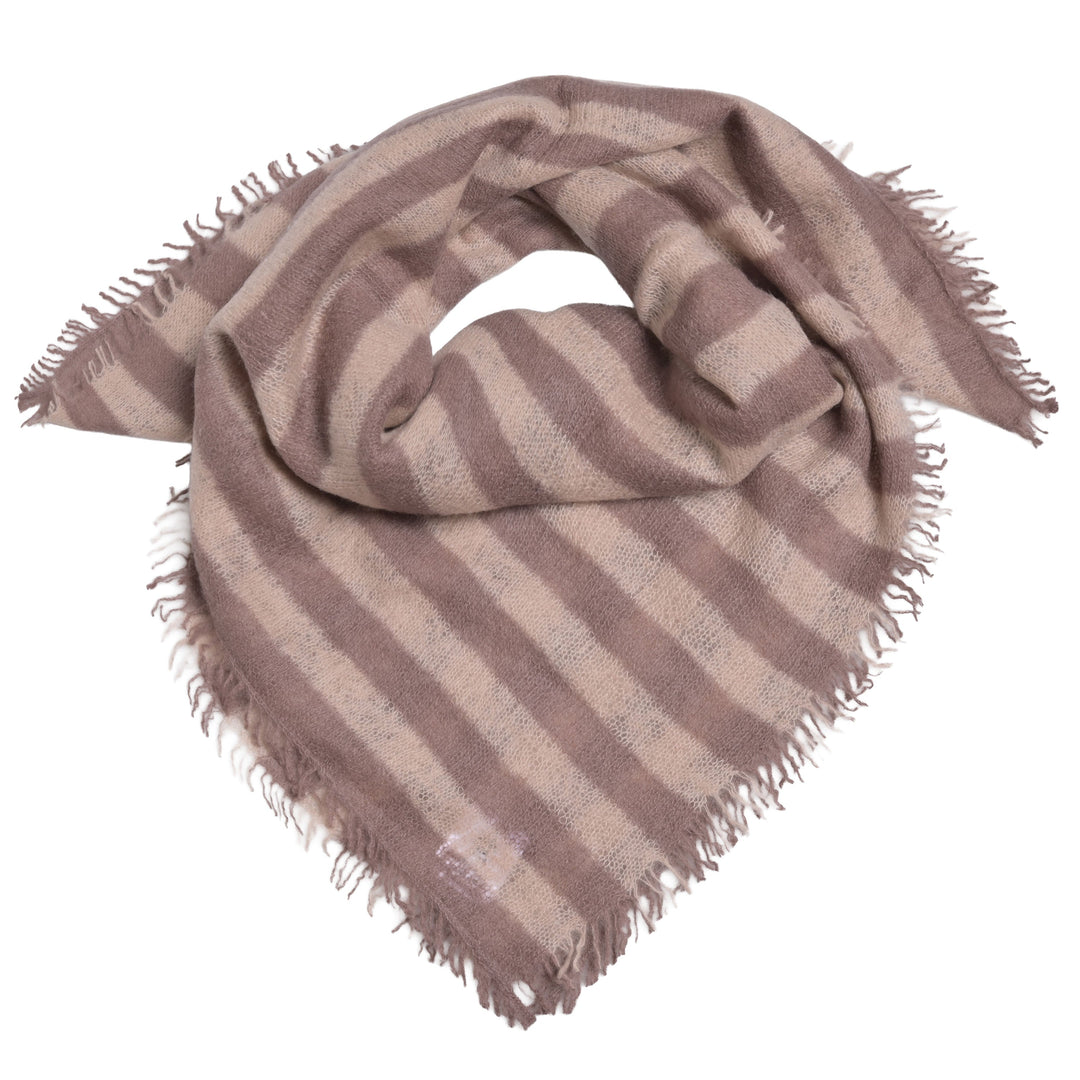 Cashmere Bandana Stripe-cs in Earth