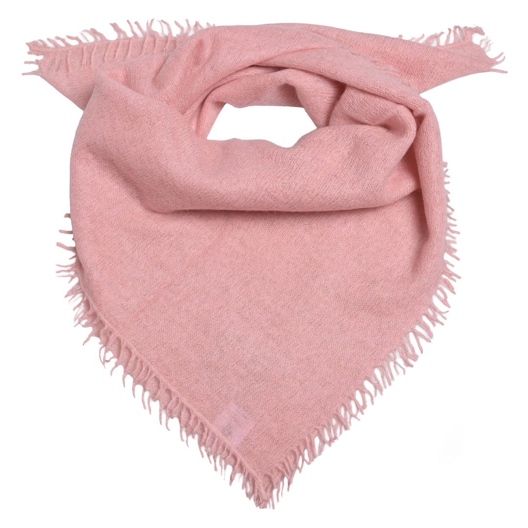 Cashmere Bandana Blair-cs mit Lurex in Rose Blush