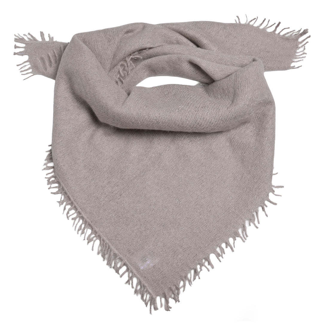 Cashmere Bandana Blair-cs mit Lurex in Stonegrey