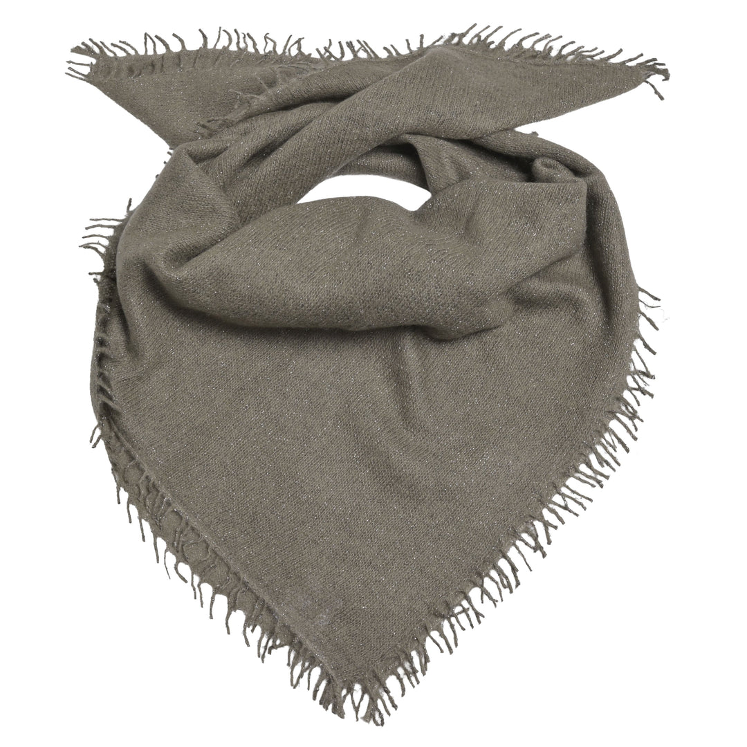 Cashmere Bandana Blair-cs mit Lurex in Tea Leaf