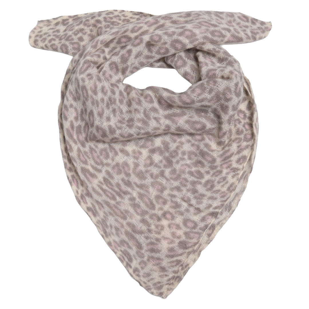 Cashmere Bandana Leo-cs in Taupe