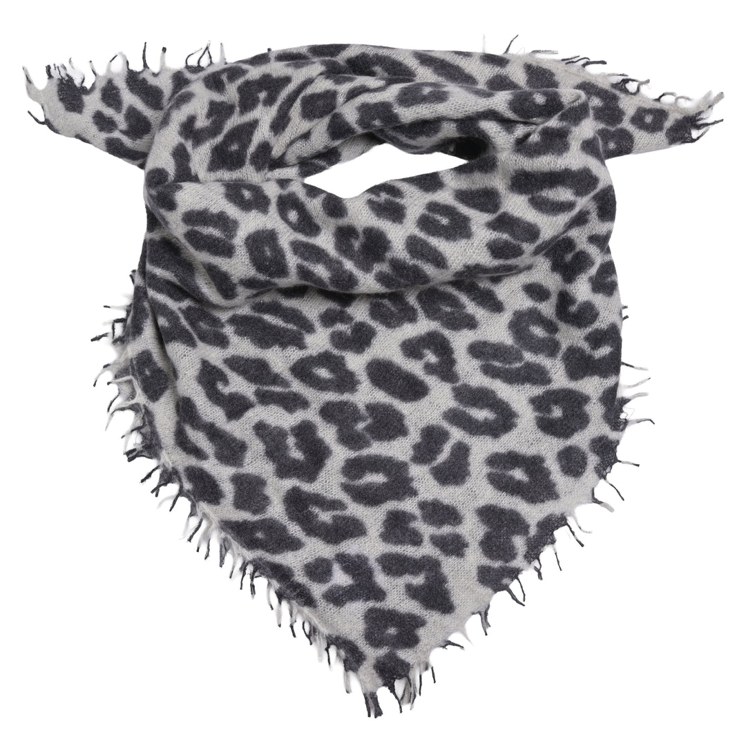 Cashmere Bandana Leo-cs mit Lurex in Black