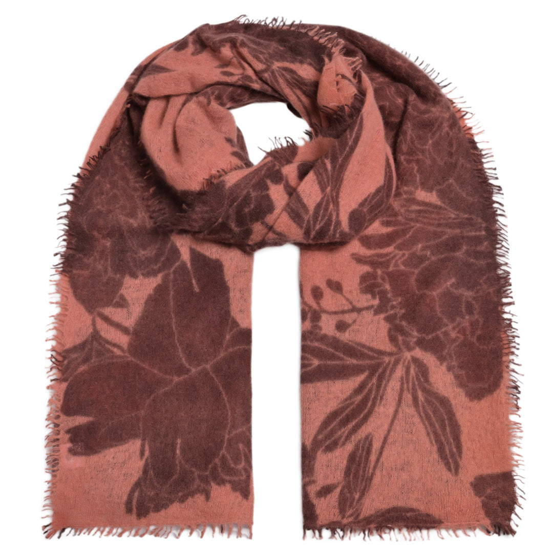 Cashmere Schal Dahlia-cs Maxi in Smoky Whiskey