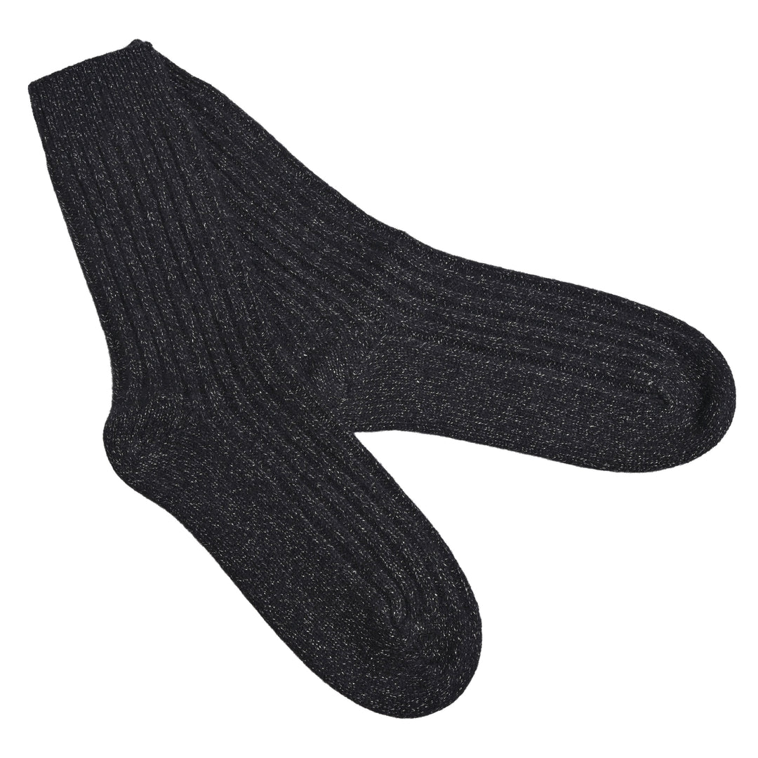 Cashmere Socken Blair-cs mit Lurex in Schwarz