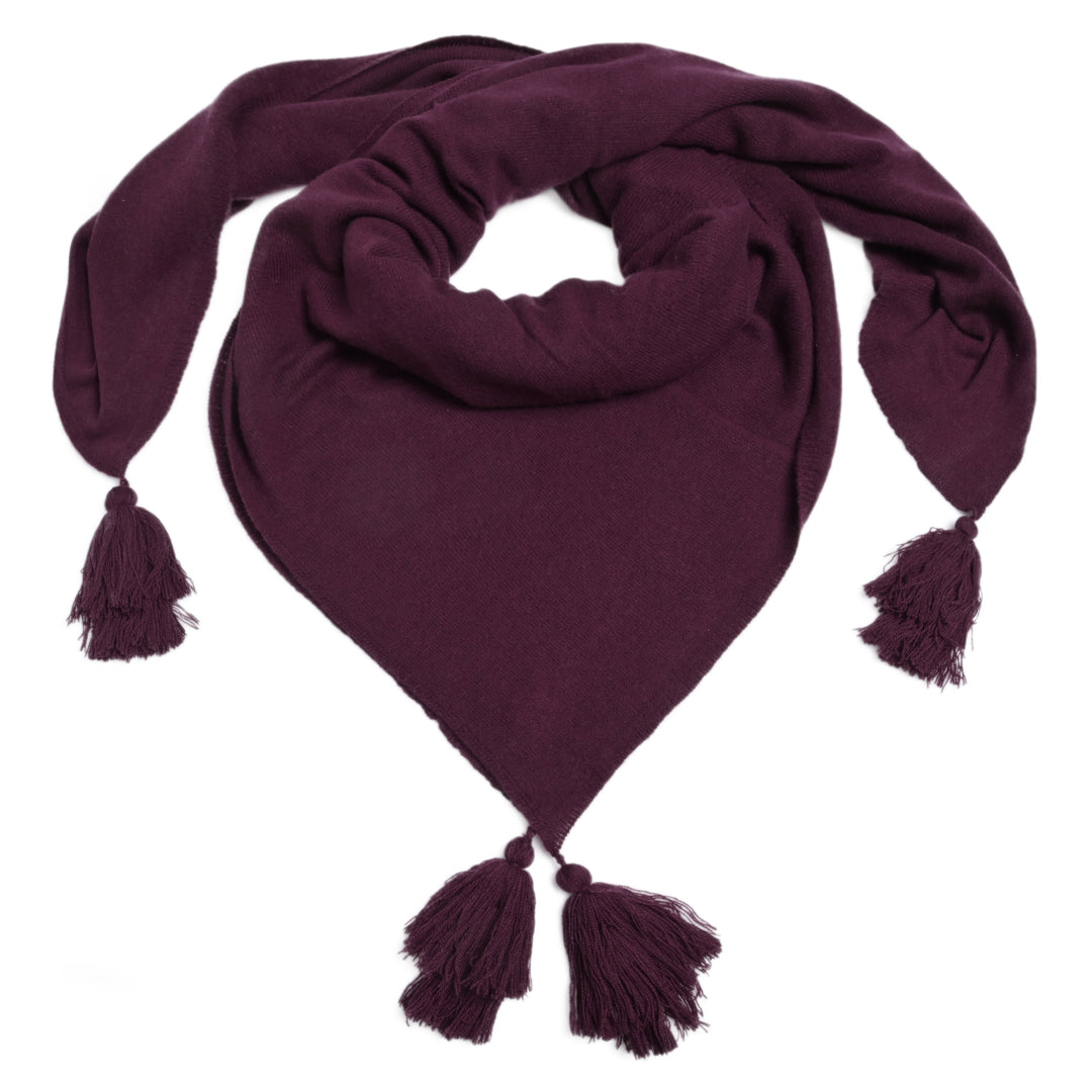 Cashmere Tuch Mia-cs in Aubergine