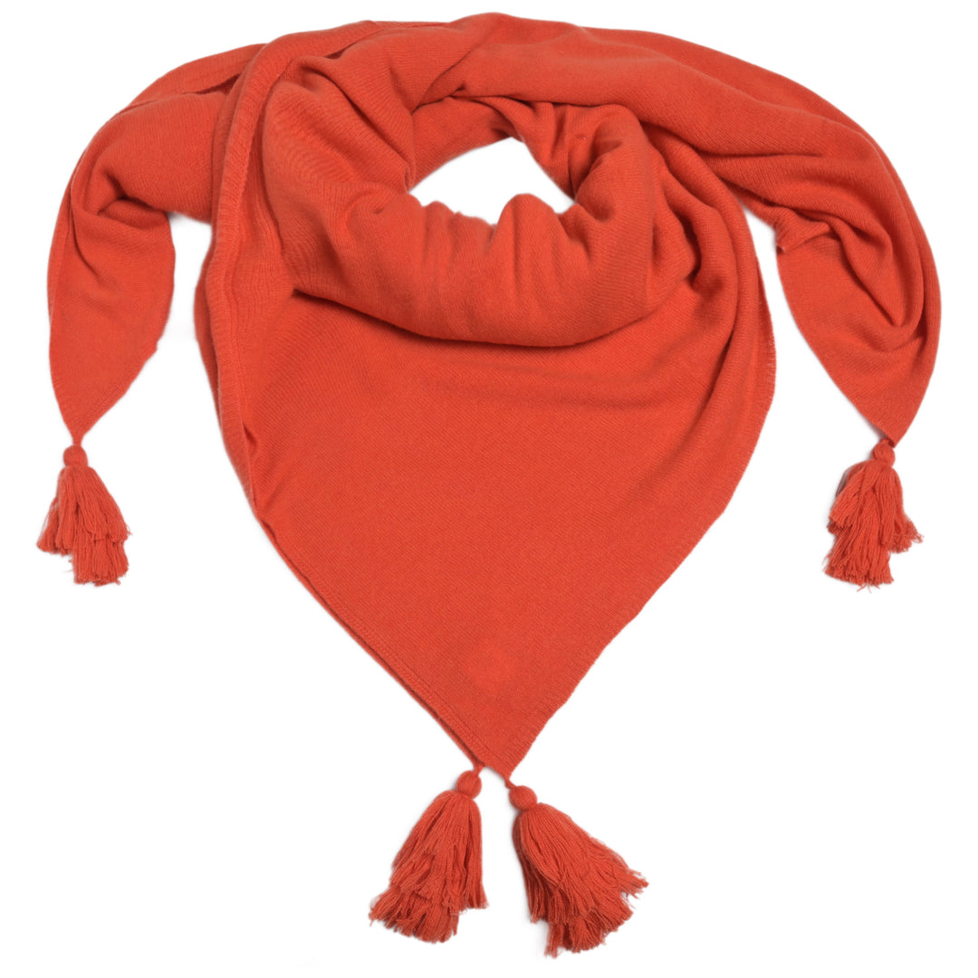 Cashmere Tuch Mia-cs in Mandarin Red