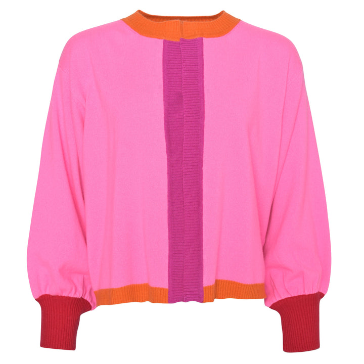Cardigan Linn-cs in Neonpink