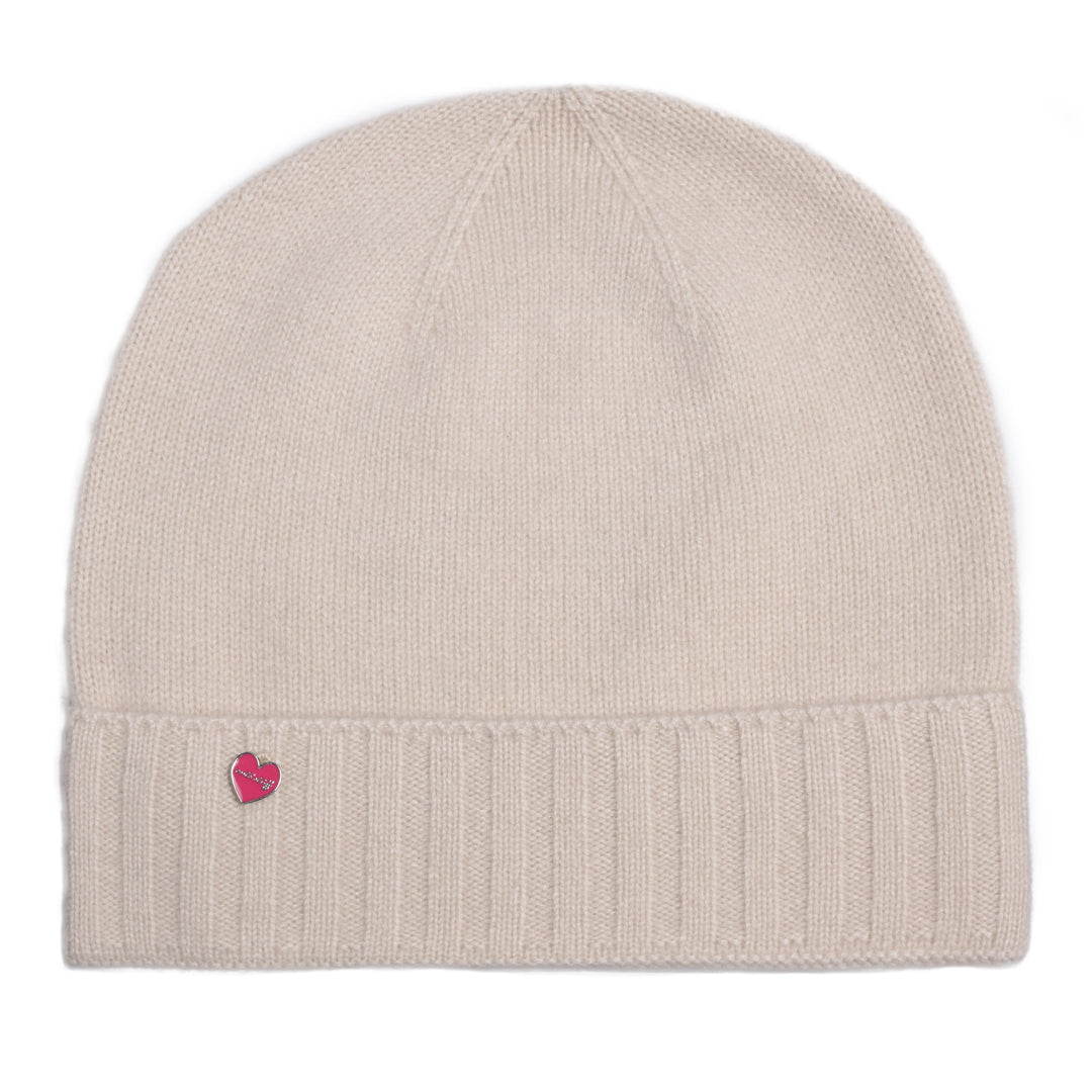 Kaschmirmütze hell beige/creme
