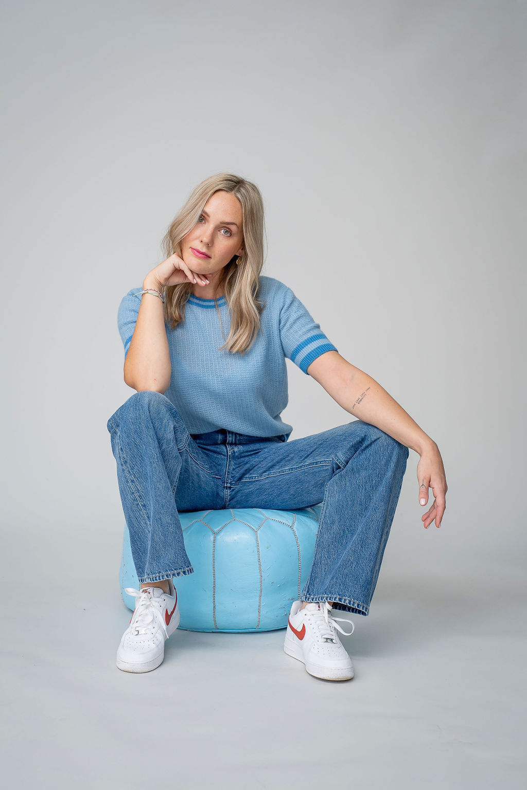 Pullover Nelli-cs in Milky Sky