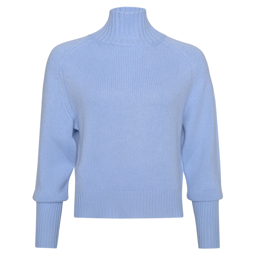 Kaschmirpullover aus reinem Cashmere für Damen in Hellblau