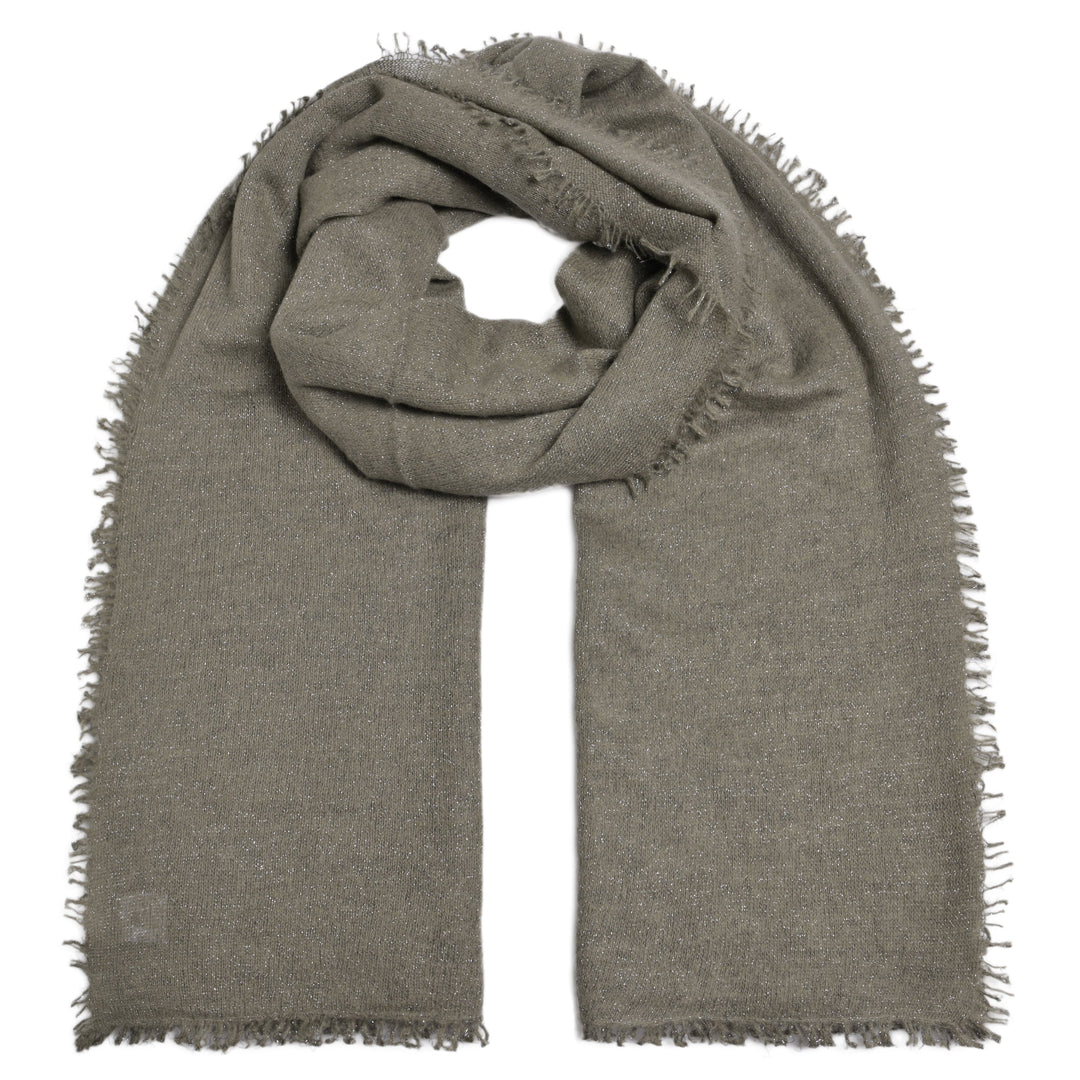 Cashmere Schal Blair-cs Lurex in Tea Leaf