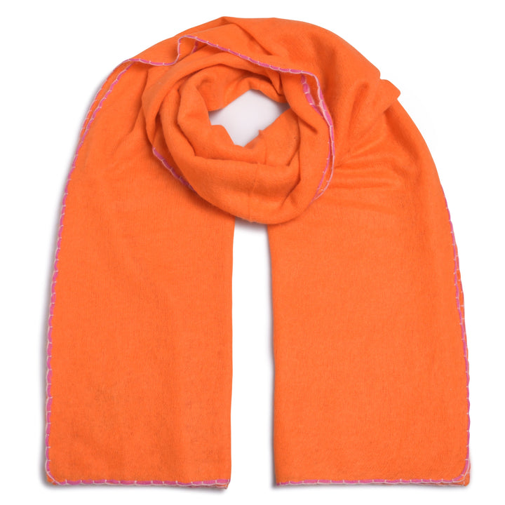 Cashmere Schal Edgar-cs in Neonorange
