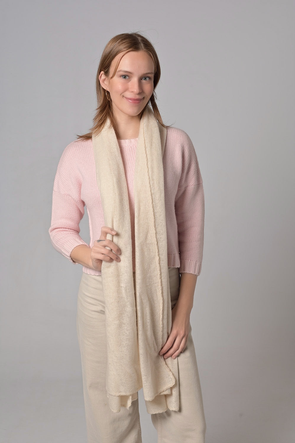 Cashmere Schal Edgar-cs in Sugar Swizzle