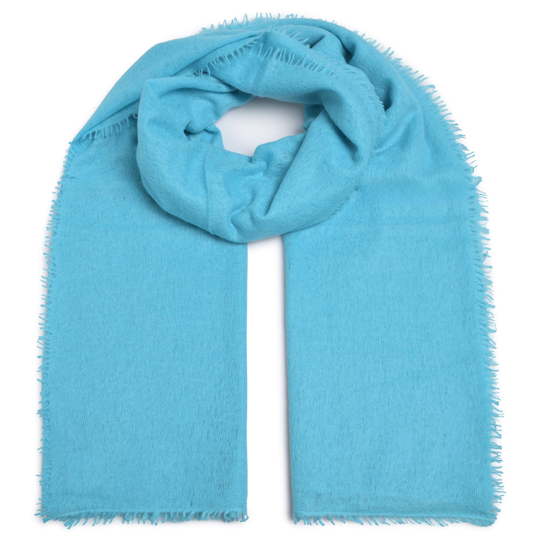 Cashmere Schal Feli-cs in Blue Lagoon
