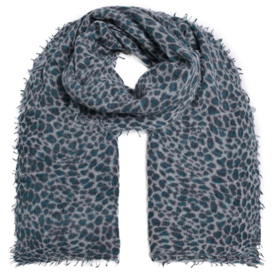 Cashmere Schal Leo-cs in Deep Sea