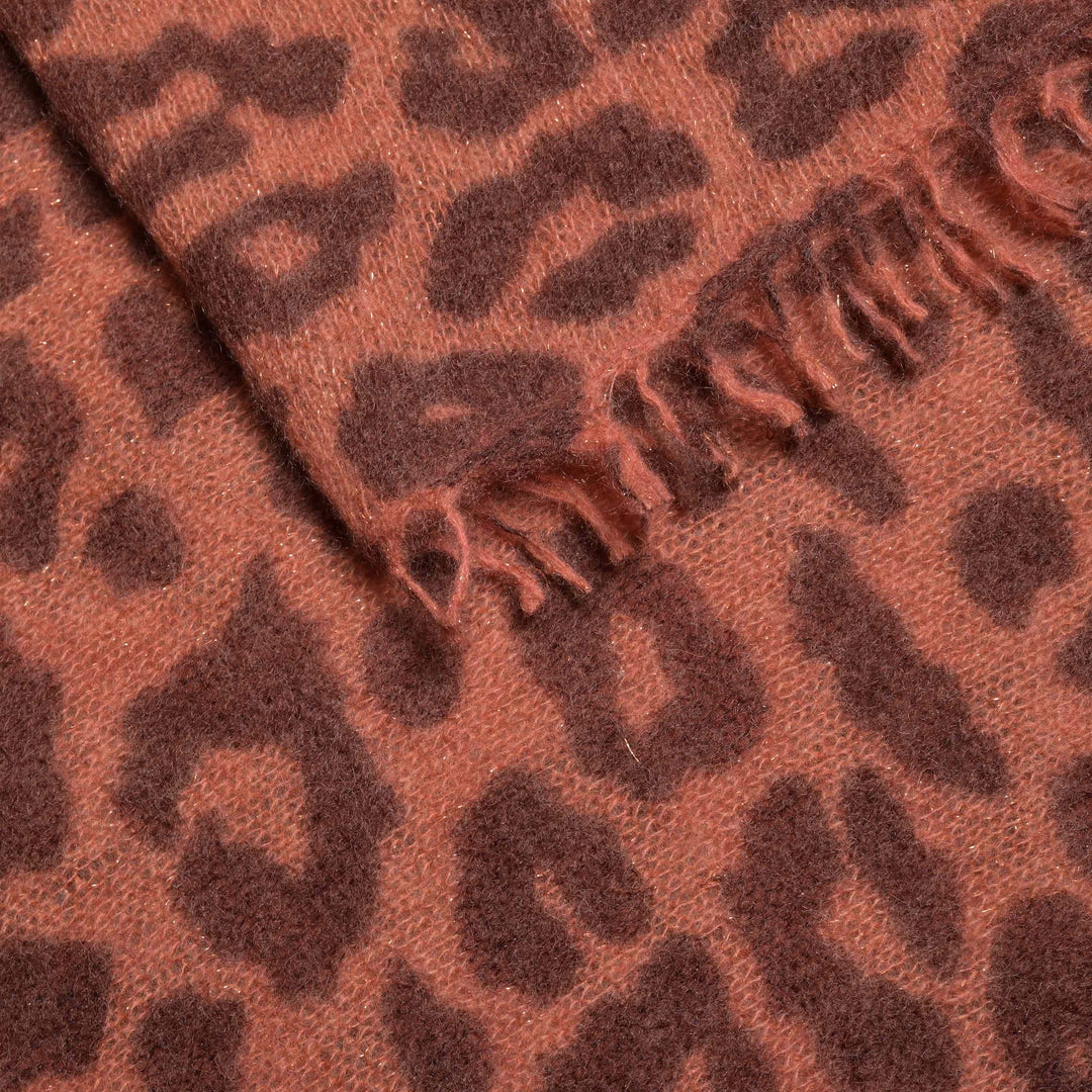 Cashmere Schal LeoLurex-xs in Smoky Whiskey