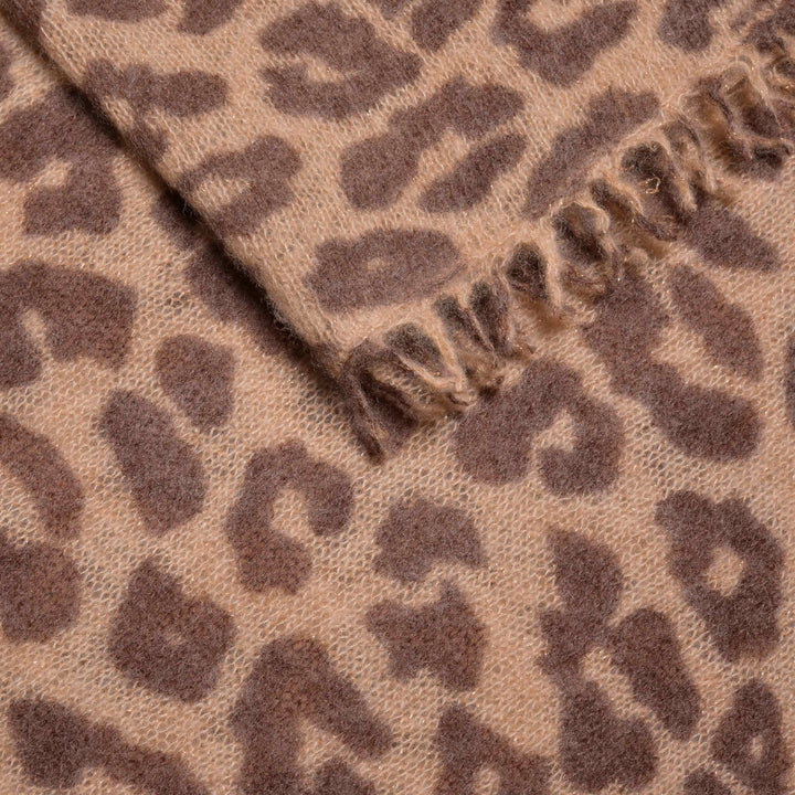 Cashmere Schal LeoLurex-cs in Walnut