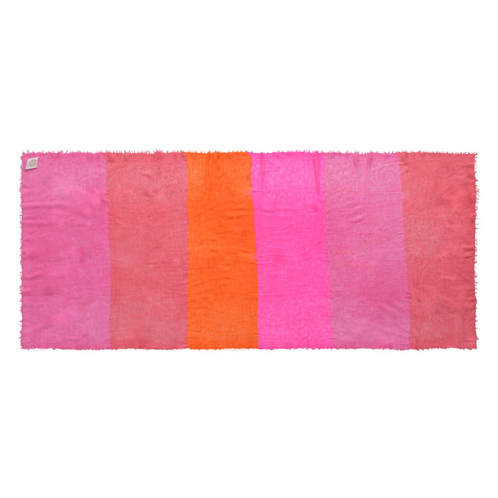 Cashmere Schal Stripe-cs Multi in Pink