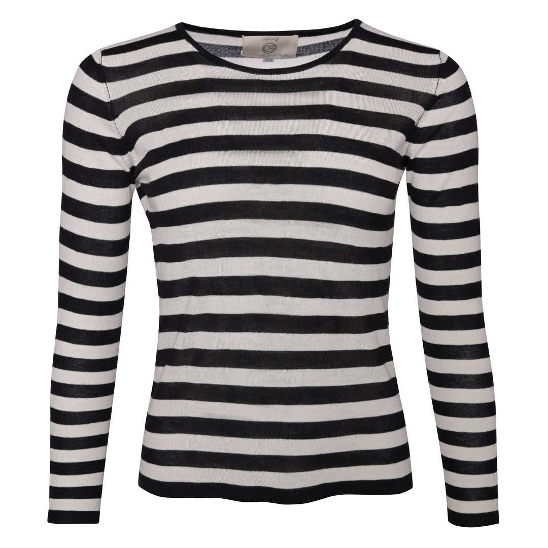 bamboo shirt damen dünn und gestreift schwarz