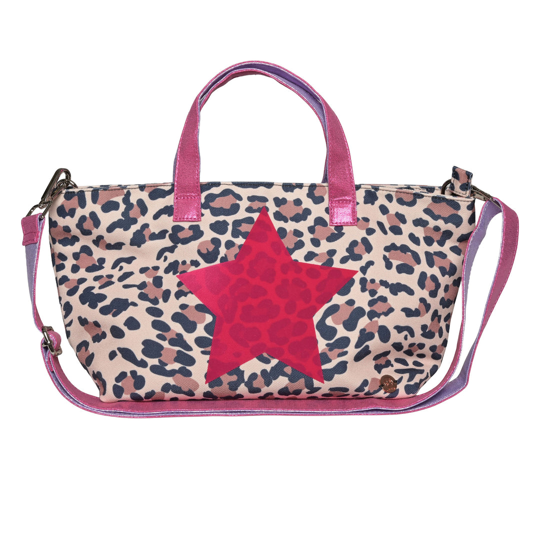 S-Shopper Star-cs mit Leoprint in Brown