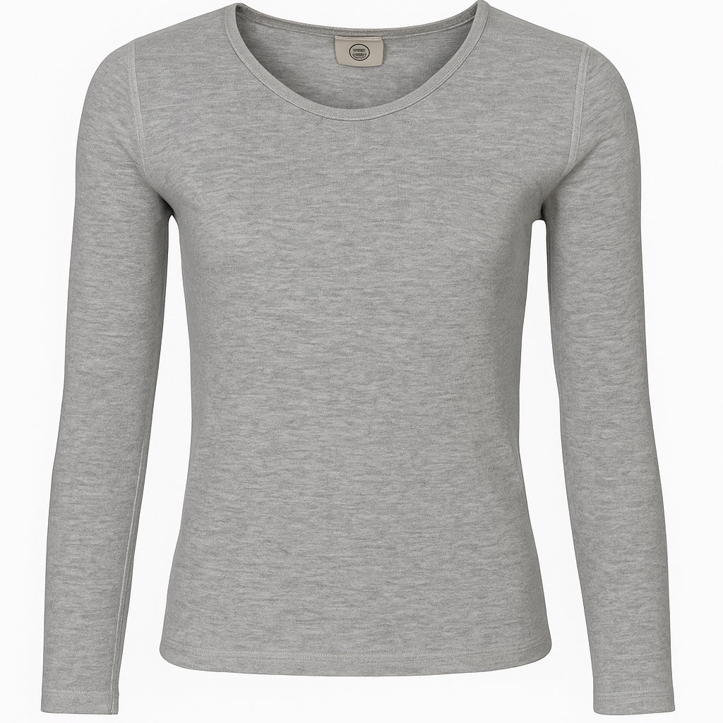 Shirt bamboo seide hellgrau