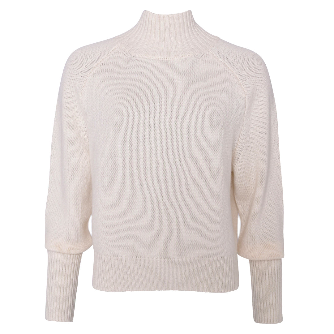 Kaschmirpullover aus reinem Cashmere für Damen in Weiß