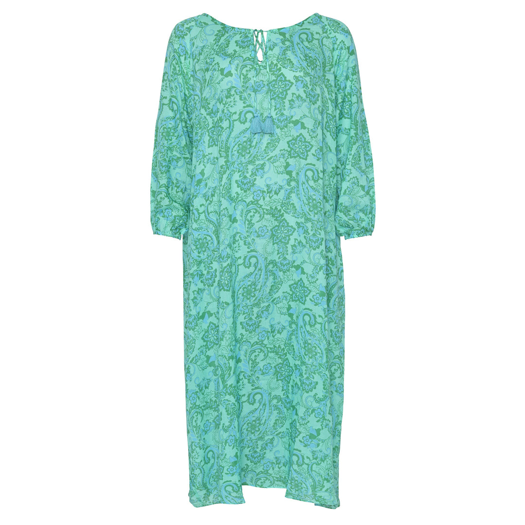 Kleid Megan-cs mit Paisley-Print in Smaragd