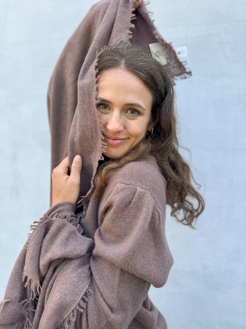 Cashmere Pullover Blair-cs mit Lurex in Earth