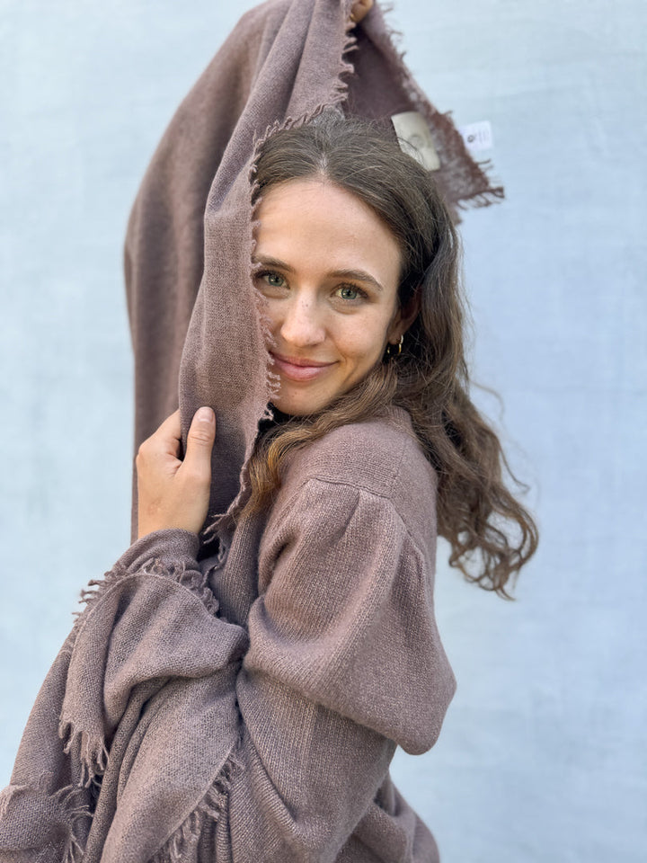 Cashmere Pullover Blair-cs mit Lurex in Earth