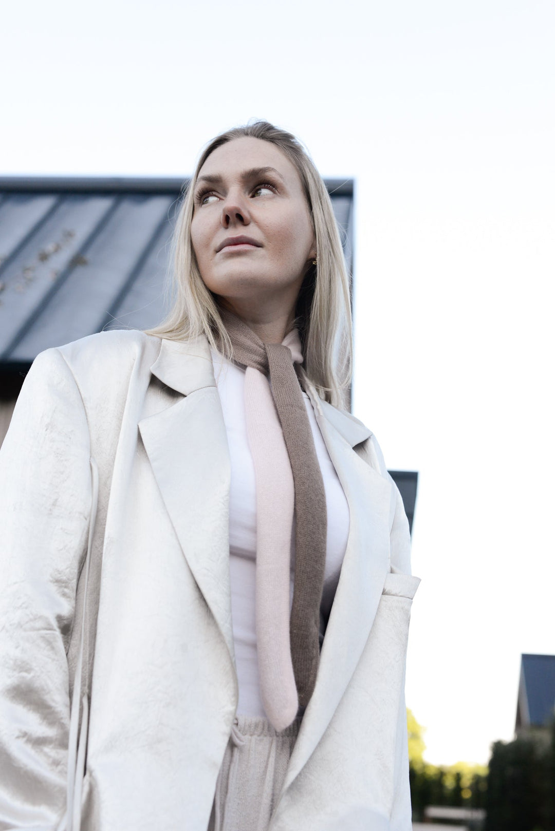 Cashmere Schal Ella-cs mit Farbverlauf in Hellrosa