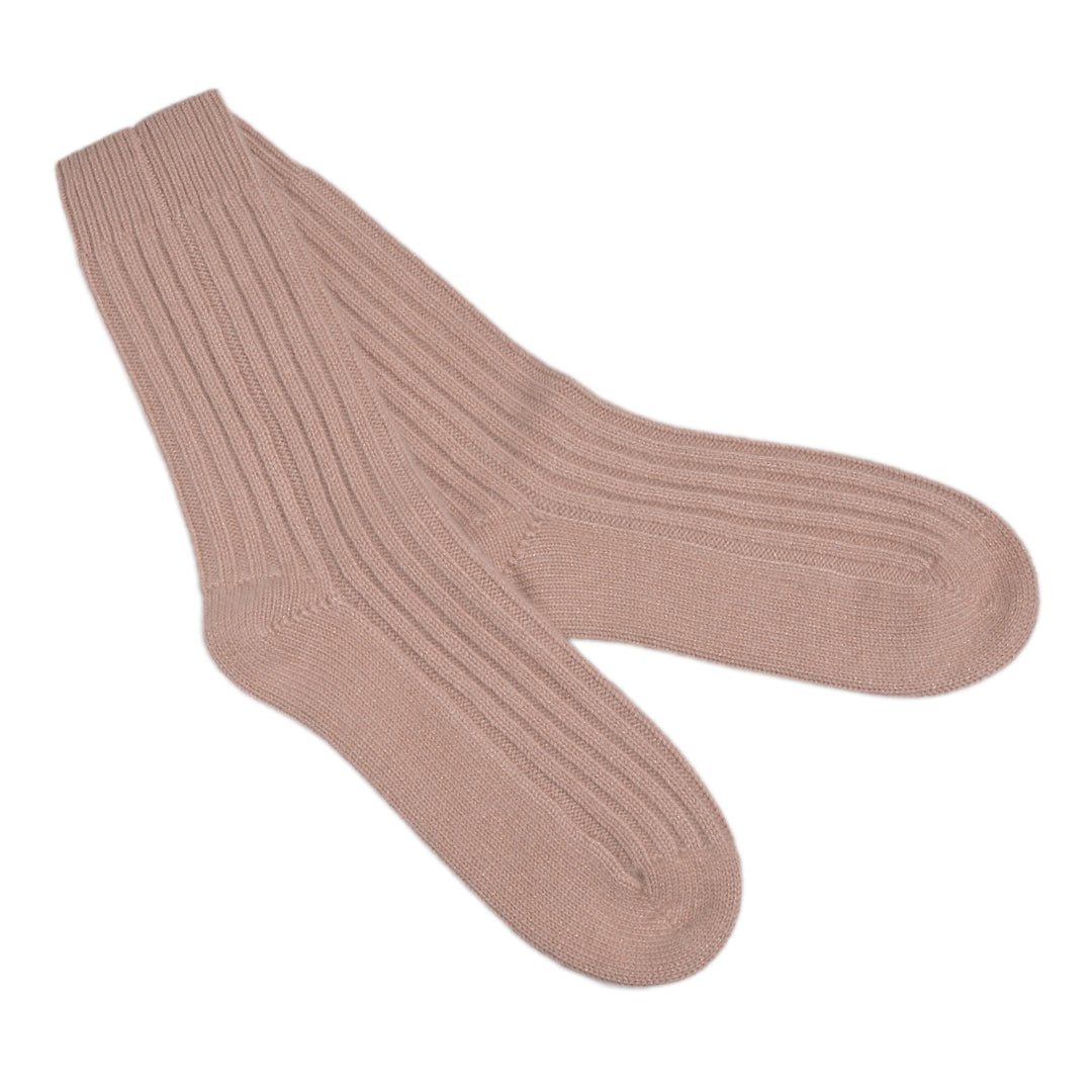 cute stuff Kaschmir Socken Damen – Shades of Roses mit Glitzer