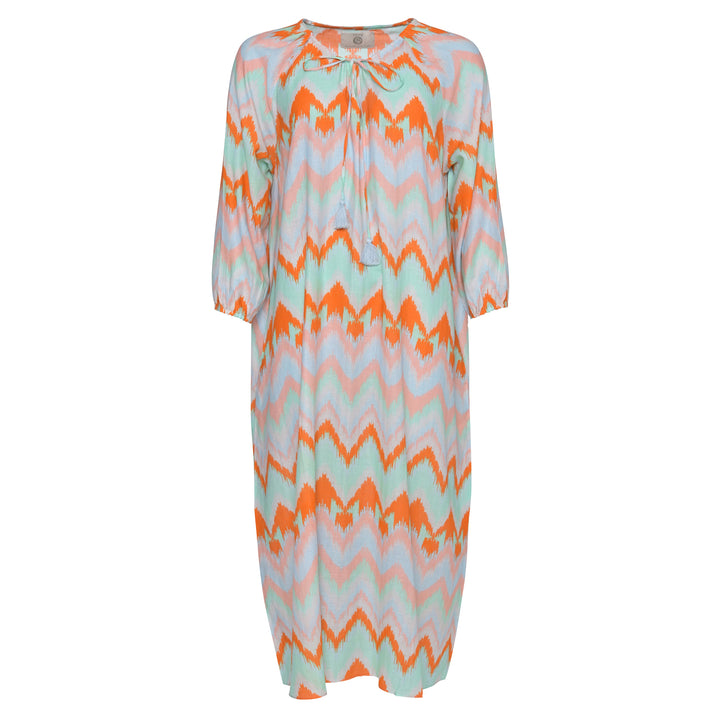 Kleid Megan-cs mit ZigZag-Print in Caribbean Sea