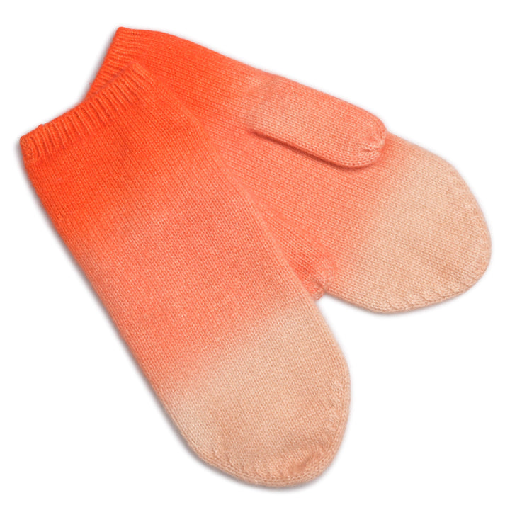 Cashmere Fäustlinge Tabita-cs mit Farbverlauf in Pumkin
