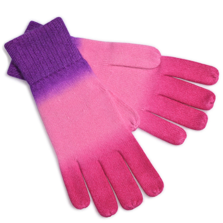 Cashmere Fingerhandschuhe Tabita-cs in Bubblegum