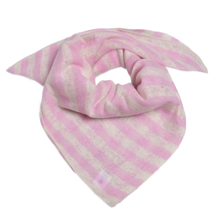 Cashmere Bandana Stripe-cs in Hellrosa